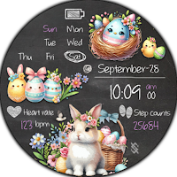 BFF44-Happy Easter Bunny & Egg
