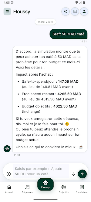 Floussy: Budget & Goals Screenshot 1