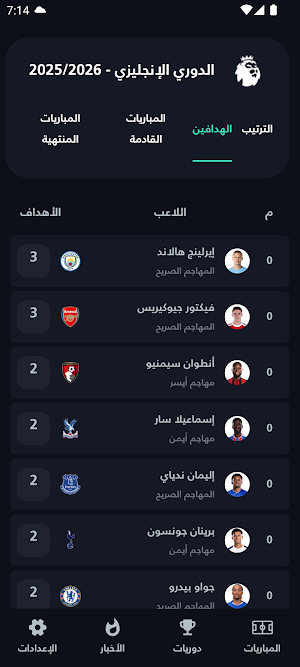 Yacine live scores Screenshot 3