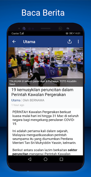 Harian Metro Mobile Screenshot 1