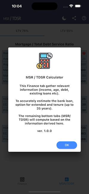 MSR / TDSR @ SG Screenshot 2