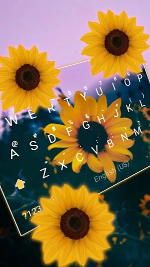 Sunflower Keyboard Theme Screenshot 2