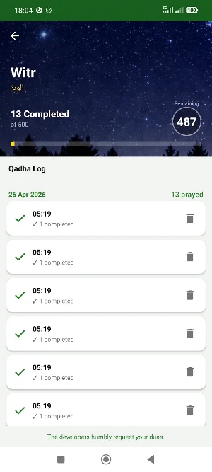QadhaTracker Screenshot 2