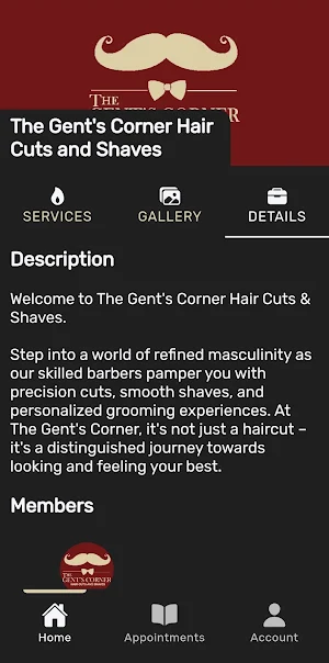 The Gent's Corner Screenshot 2