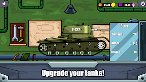 Tank Battle 2D: War and Heroes Screenshot 2