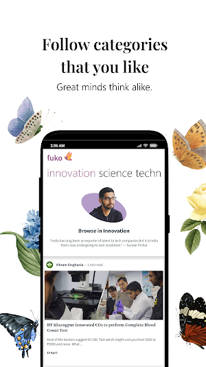 Fuko - Explore feeds, stories  Screenshot 2