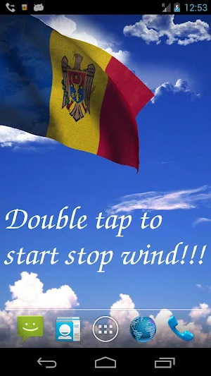 Moldova Flag Live Wallpaper Screenshot 0