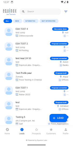 Equinox Sales Associate Screenshot 1
