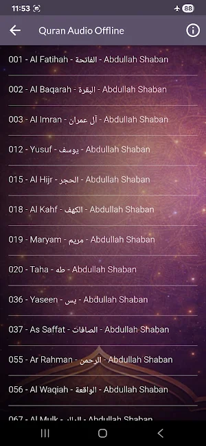 Abdullah Shaban Quran Offline Screenshot 1