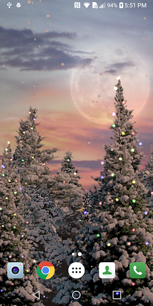 Snowfall Free Live Wallpaper Screenshot 1