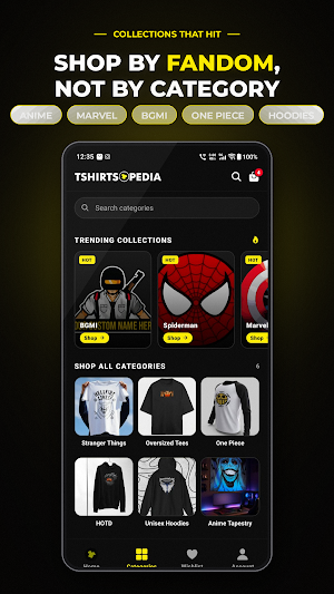 Tshirtsopedia - Shopping App Screenshot 1