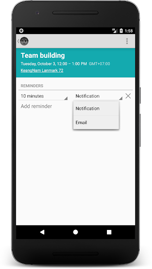 Calendar Screenshot 2