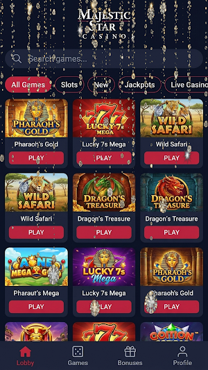 Majestar Casino Screenshot 3
