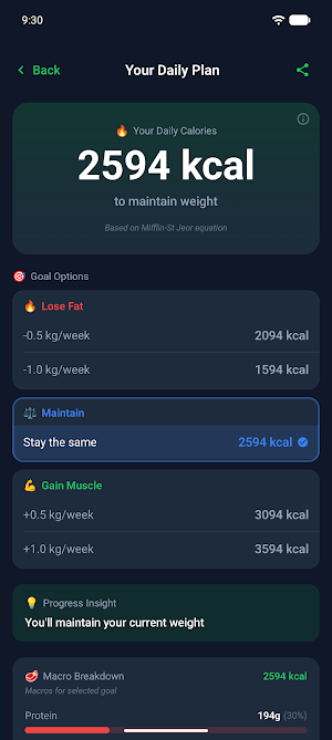 Calorie Calculator: TDEE Screenshot 1