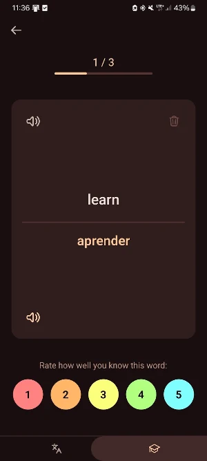 Iona - Translator & Flashcards Screenshot 2