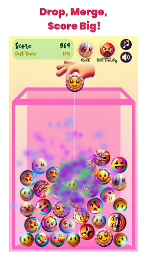 Emoji Merge: Candy Puzzle Game Screenshot 2