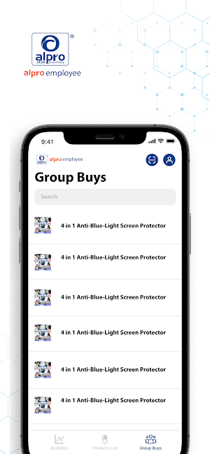 Alpro Employee App Screenshot 2