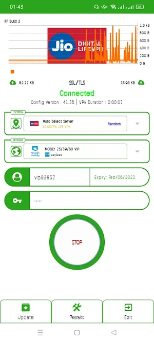 JiO DiGiTAL LiFE VPN Screenshot 0