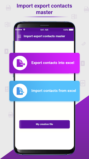 Import Export Contact Master Screenshot 0