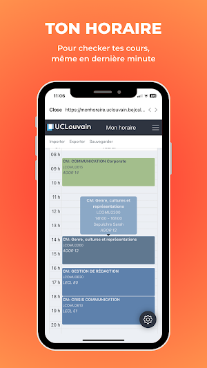 UCLouvain Screenshot 1