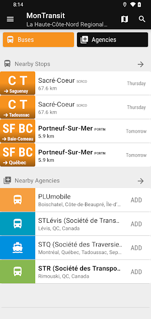 Québec Intercar Bus - MonTran… Screenshot 0