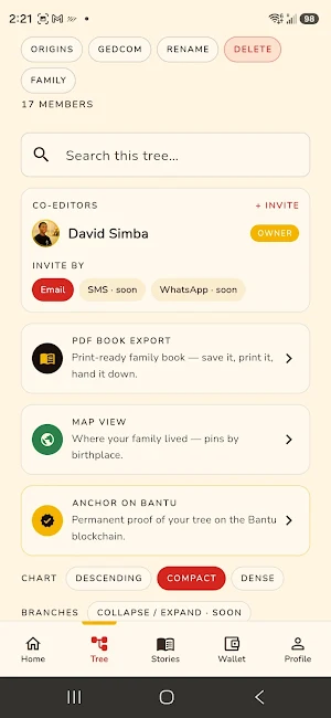 AfriX: Family Tree & Legacy Screenshot 2
