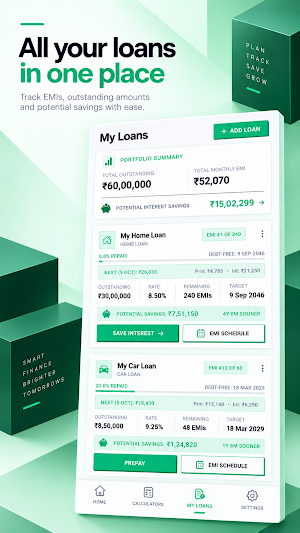 EMI Calculator: Loan Tracker Screenshot 2