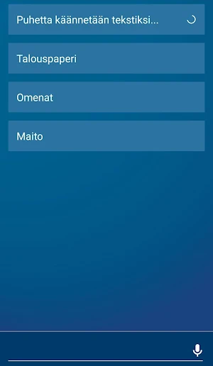 Käyttäjäkokemus Screenshot 1