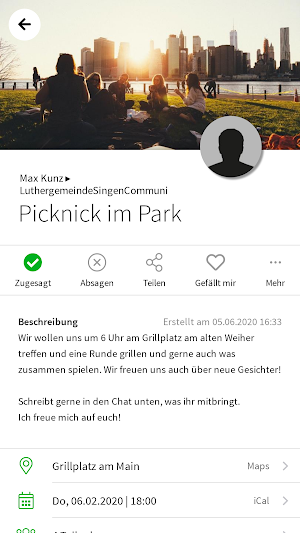 LuthergemeindeSingenCommuni Screenshot 2