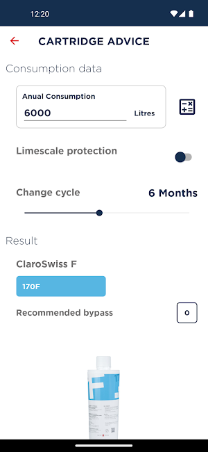 ClaroSwiss FilterApp Screenshot 2