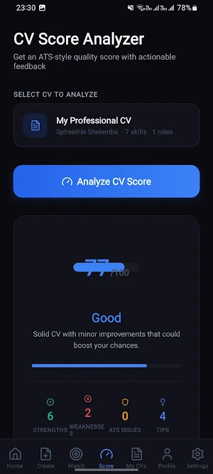CVbuilder: CV & Resume Maker Screenshot 3