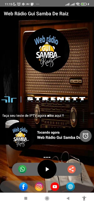 Web Rádio Gui Samba De Raiz Screenshot 2