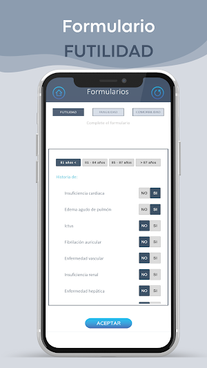 FFC-TAVI Score Screenshot 1