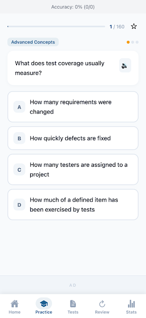 Software Testing Concepts Quiz Screenshot 1