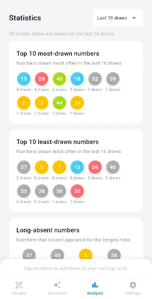 Korean Lottery 6/45 Checker Screenshot 3
