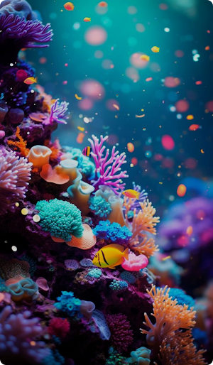 Coral Under the Sea Wallpaper Screenshot 3