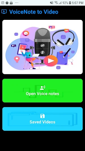 Voice Note Video for Whatsapp Screenshot 0