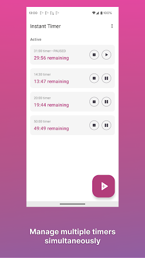 Instant Timer: Kitchen Timers Screenshot 3