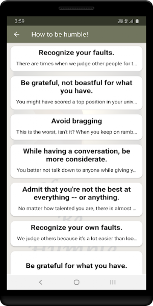 How to be humble Screenshot 1