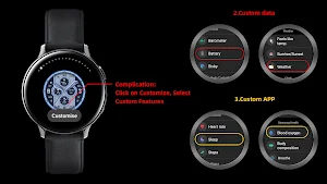 Indigo Quartz For Wear OS Screenshot 1