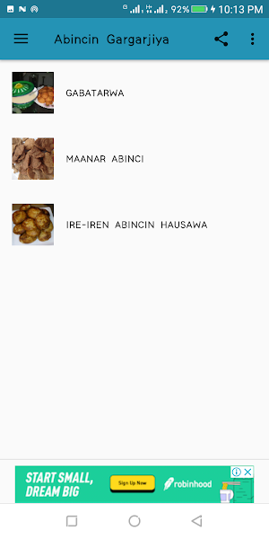 Abincin Gargajiya (Hausa Traditional Foods) Screenshot 0