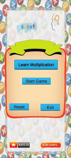 Multiplication time table game Screenshot 0