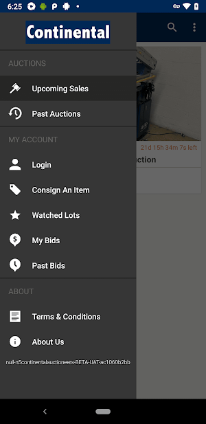 Bid@Continental Screenshot 3