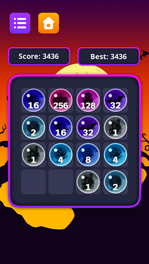 Halloween number merge 2048 Screenshot 0