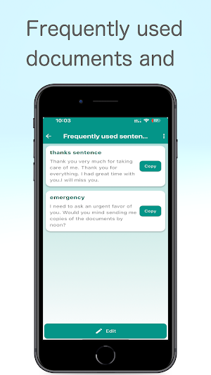 Copy and paste app"Copystock" Screenshot 1