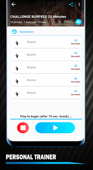 Burpee Workout 30 Day Screenshot 1