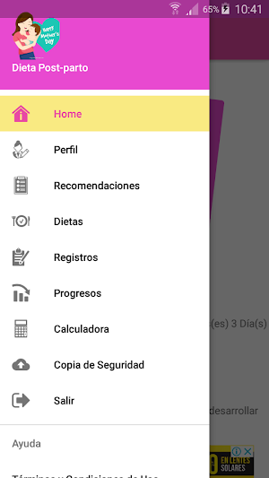 Dieta Post-parto Screenshot 2