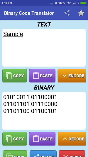 Binary Code Translator Screenshot 1