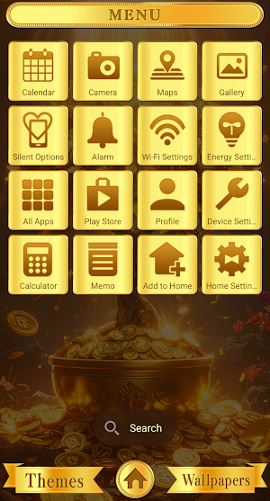 Golden Tree Theme +HOME Screenshot 1