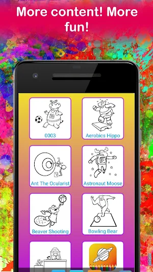 Funny Animal Coloring Pages Game for kids 🎸 Screenshot 1